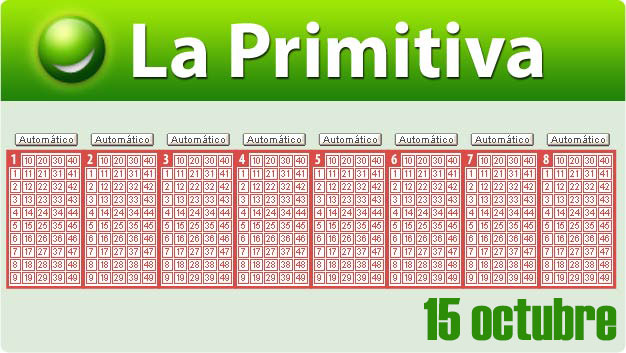 Primitiva jueves 15 octubre