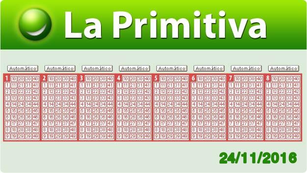 Resultados Primitiva jueves 24 de noviembre